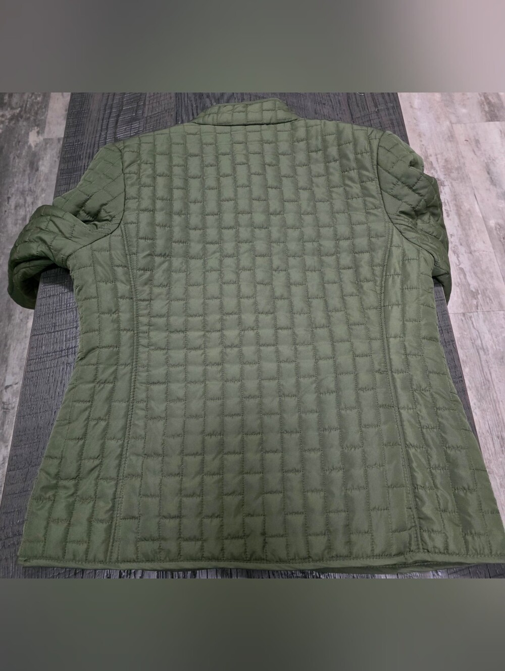 J.A Sport Quilted Lightweight Women's Polyester Jacket in Olive Green (Size:Med) - Picture 5 of 7